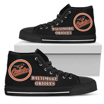 Circle Logo Baltimore Orioles High Top Shoes | Favorety DE