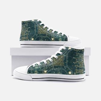 Circuit Board High Top Shoes - Monsterry UK
