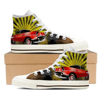 Classic Car High Top Shoes Sneakers - Monsterry UK
