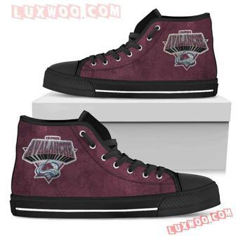 Colorado Avalanche High Top Shoes Sport Sneakers | Favorety AU