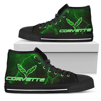 Corvette Thunder High Top Shoes Green | Favorety