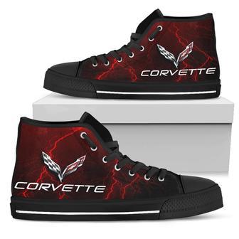 Corvette Thunder High Top Shoes Red | Favorety CA