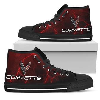 Corvette Thunder High Top Shoes Red | Favorety AU