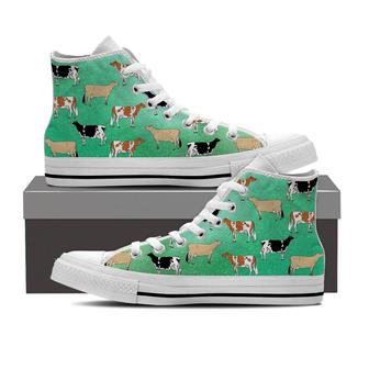 Cow Lovers -Clearance High Top Shoes Sneakers - Monsterry