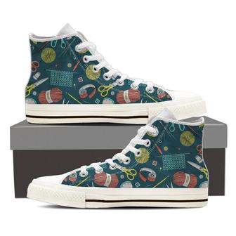 Crochet High Top Shoes Sneakers - Monsterry CA