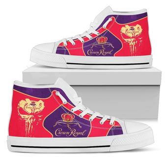 Crown Royal Sneakers Whiskey High Top Shoes - Monsterry