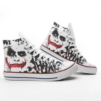 Custom Joker Laugh Sneakers High Top Shoes High Top Shoes | Favorety UK