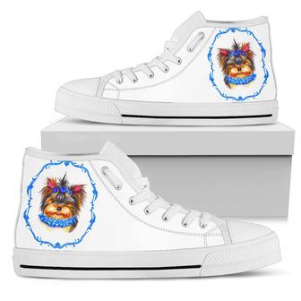 Cute Yorkie Women's High Top Shoes - Monsterry AU
