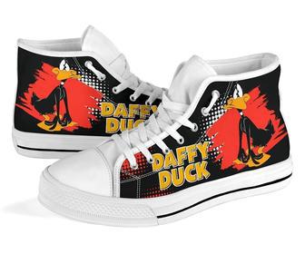 Daffy Duck Sneakers High Top Shoes Looney Tunes Fan High Top Shoes | Favorety CA