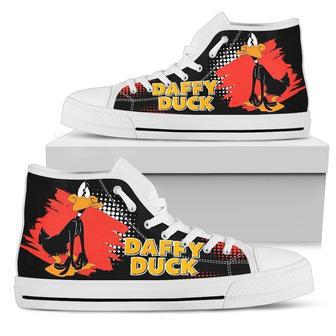 Daffy Duck Sneakers High Top Shoes Looney Tunes Fan High Top Shoes | Favorety CA