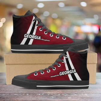#Dawgnation Georgia Canvas High Top Shoes - Monsterry