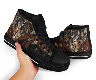 Deer Hunting High Top Shoes - Monsterry