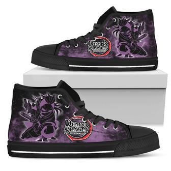 Demon Slayer Genya Sneakers High Top Shoes Anime Fan High Top Shoes | Favorety UK