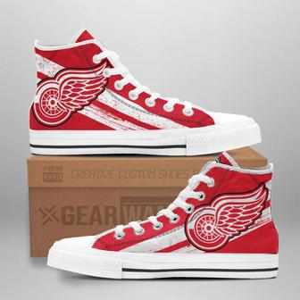 Detroit Red Wings High Top Shoes Custom Sneakers | Favorety AU