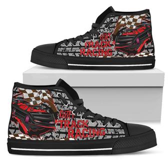 Dirt Track Racing Late Model High Top Shoes - Monsterry UK