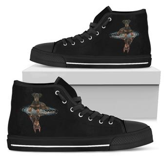 Doberman Dream Reflect Water High Top Shoes - Monsterry
