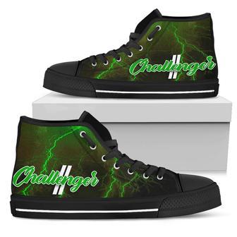 Dodge Challenger Thunder High Top Shoes Green | Favorety CA