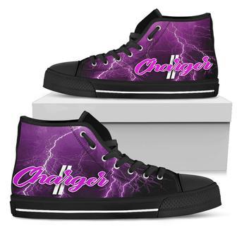 Dodge Charger Thunder High Top Shoes Pink | Favorety CA