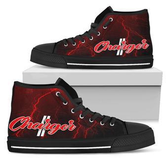 Dodge Charger Thunder High Top Shoes Red | Favorety CA