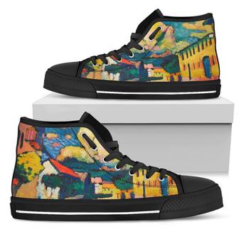 Dorfstrasse by Kandinsky High Top Shoes - Monsterry