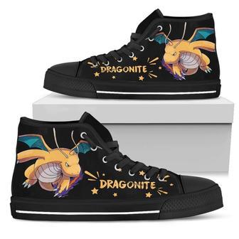 Dragonite Sneakers Pokemon High Top Shoes Gift Idea High Top Shoes | Favorety