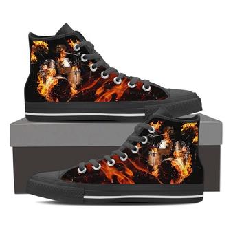Drum Fire -Clearance High Top Shoes Sneakers - Monsterry AU