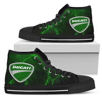 Ducati Thunder High Top Shoes Green - Monsterry