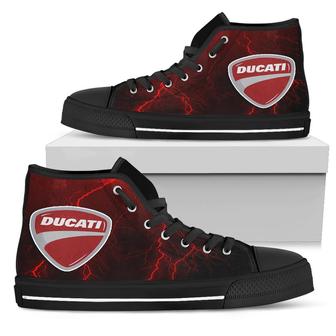 Ducati Thunder High Top Shoes Red - Monsterry