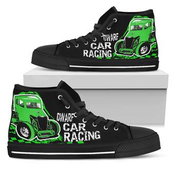 Dwarf Car Racing High Top Shoes Green - Monsterry UK