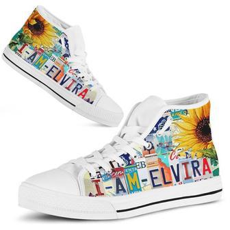 Elvira License Plate High Top Shoes | Favorety CA