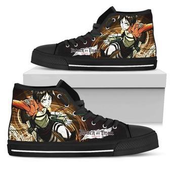 Eren Yeager AOT Sneakers High Top Shoes | Favorety CA