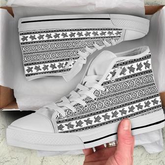 Ethnic Sea Turtle High Top Shoes - Monsterry CA