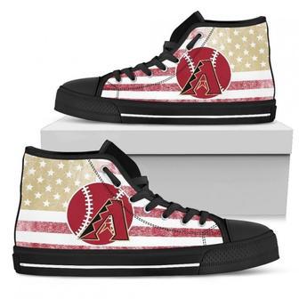 Flag Rugby Arizona Diamondbacks High Top Shoes | Favorety CA