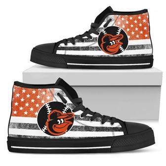 Flag Rugby Baltimore Orioles High Top Shoes | Favorety UK