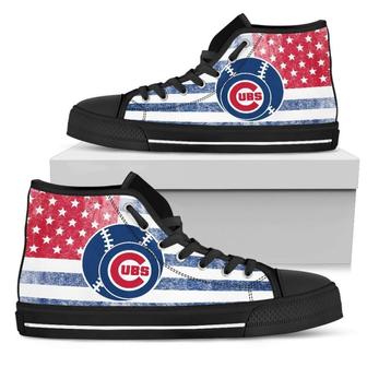 Flag Rugby Chicago Cubs High Top Shoes - Monsterry