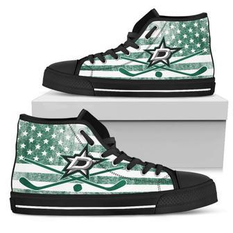 Flag Rugby Dallas Stars High Top Shoes | Favorety DE