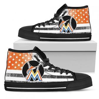 Flag Rugby Miami Marlins High Top Shoes | Favorety UK