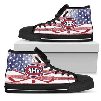 Flag Rugby Montreal Canadiens High Top Shoes | Favorety UK