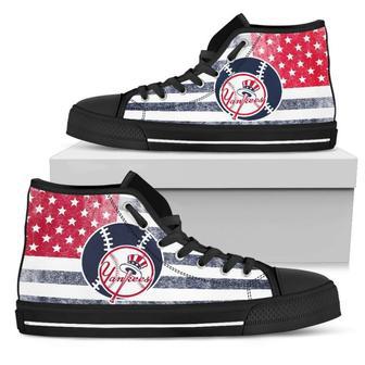 Flag Rugby New York Yankees High Top Shoes | Favorety CA