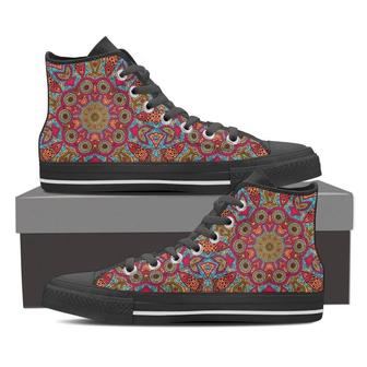 Flying Fish Mandala High Top Shoes - Monsterry
