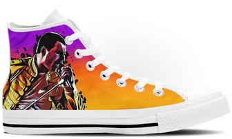Freddie Mercury High Tops Canvas Shoes - Monsterry