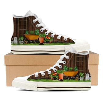 Gardening High Top Shoes Sneakers - Monsterry