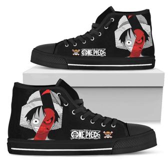 Gear Face Luffy Sneakers High Top Shoes - Monsterry AU