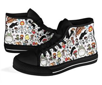 Ghibli Studio Characters Sneakers High Top Shoes Fan High Top Shoes | Favorety AU