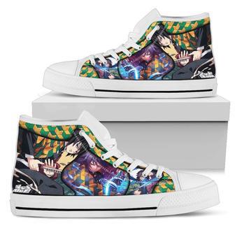 Giyuu Demon Slayer Sneaker High Top Shoes Anime Fan High Top Shoes | Favorety