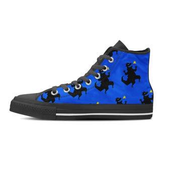 Godzilla Print Men's High Top Shoes | Favorety