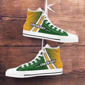 #Gopackgo Green Bay Canvas High Top Shoes | Favorety DE