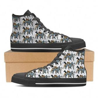 Great Dane Dog Art High Top Shoes - Monsterry CA