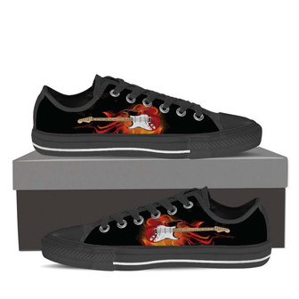 Guitar Fire -Clearance High Top Shoes Sneakers - Monsterry