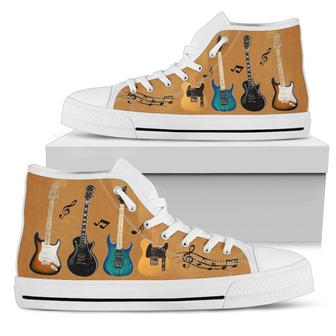 Guitars Color High Top Shoes - Monsterry CA